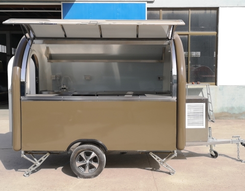 ERZODA Food Vans Food Trailer Catering Food Truck  Food cart 280X200X240CM
