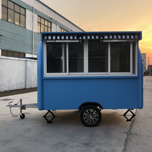 ERZODA Mobile catering trailer lpg equipment burger van horsebox icecream truck 280X220X240CM