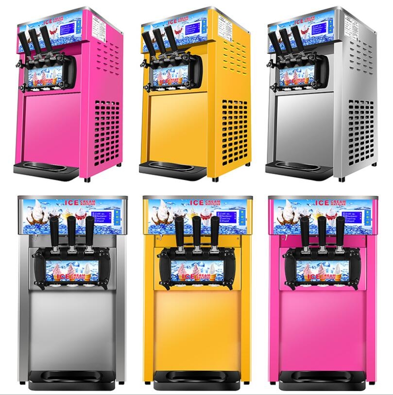 New Model Ice Cream Maker Desktop Mini Soft Ice Cream Vending Machine 1  Flavor Ice Cream Machine